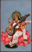 Image of Goddess Saraswati - The one to give us Knowledge